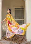 Divyani Vol 5 By Kashvi Stain Fancy Printed Bulk Saree Orders In India